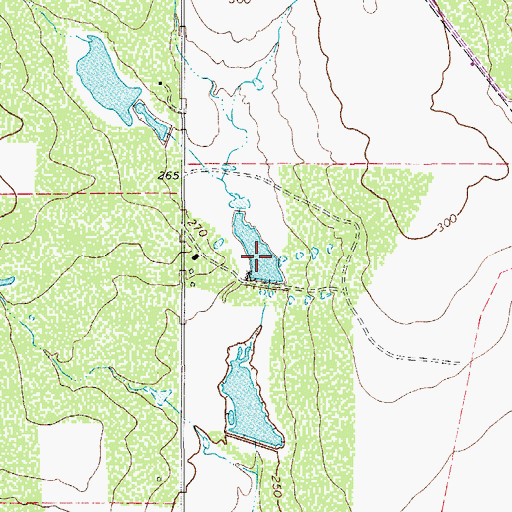 Topographic Map of Taylor Lake Number 2, TX