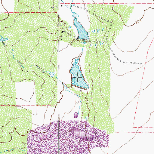 Topographic Map of Taylor Lake Number 3, TX