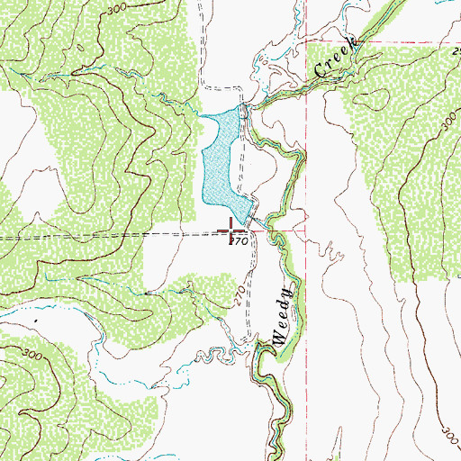 Topographic Map of James Esse Lake Dam, TX