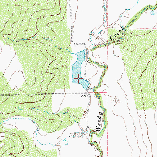 Topographic Map of James Esse Lake, TX