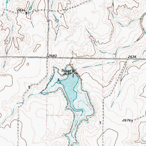 Topographic Map of Soil Conservation Service Site 7 Dam, TX