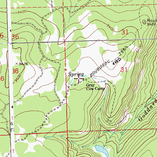Topographic Map of Gray Cow Camp, CO
