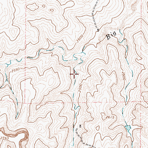 Topographic Map of Cleveland Lake, TX