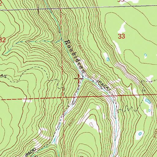 Topographic Map of Pool Creek, CO