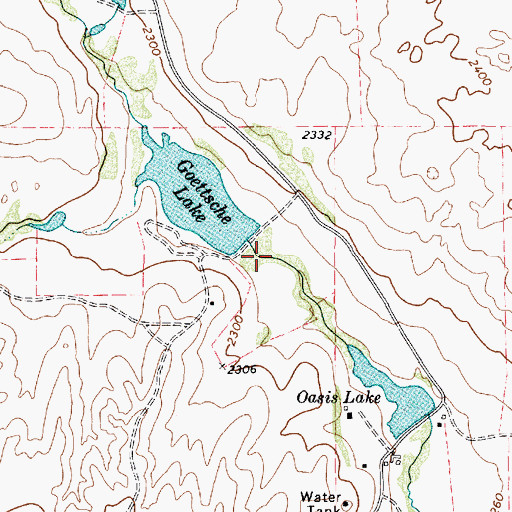 Topographic Map of Club Lake, TX