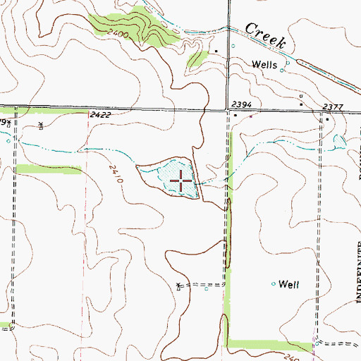 Topographic Map of Soil Conservation Service Site 7 Dam, TX