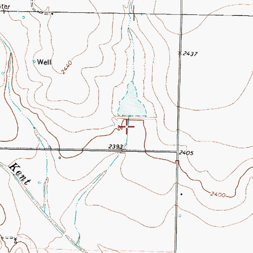 Topographic Map of Soil Conservation Service Site 6 Dam, TX