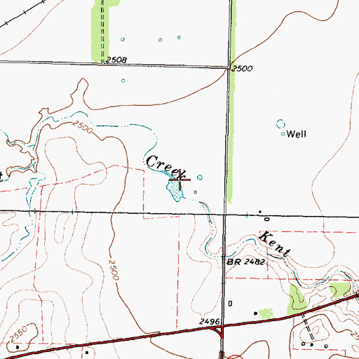 Topographic Map of Collier Tank Dam, TX