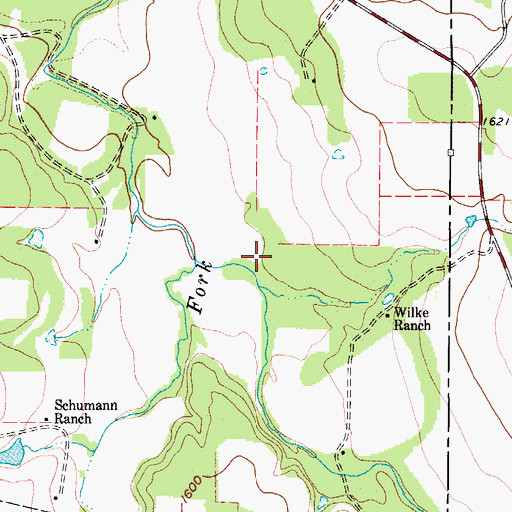 Topographic Map of Soil Conservation Service Site 1 Dam, TX