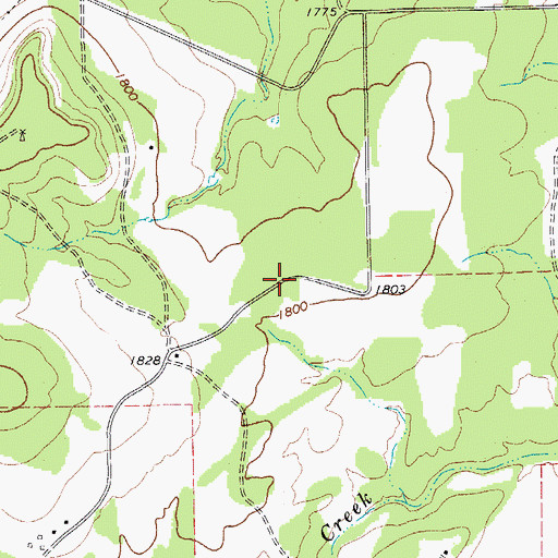Topographic Map of Petersen Site 1 Dam, TX