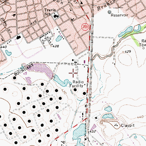 Topographic Map of Mobil Pipeline Lake, TX