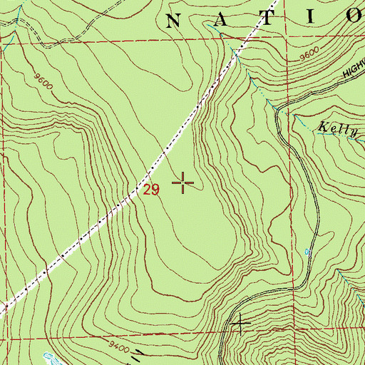 Topographic Map of Reade Hill, CO