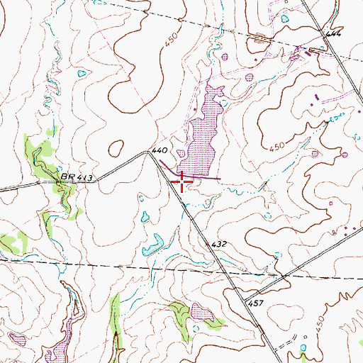 Topographic Map of Soil Conservation Service Site 140 Dam, TX