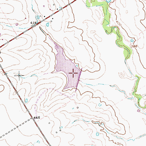 Topographic Map of Soil Conservation Service Site 137a Dam, TX