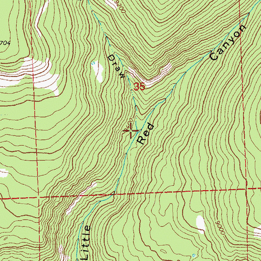 Topographic Map of State Draw, CO