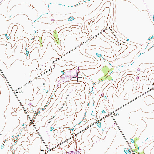 Topographic Map of Soil Conservation Service Site 123-A Dam, TX