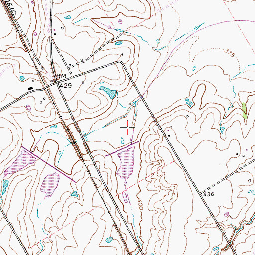 Topographic Map of Soil Conservation Service Site 122a Dam, TX