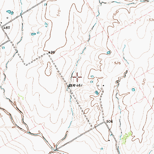 Topographic Map of Soil Conservation Service Site 101 Dam, TX