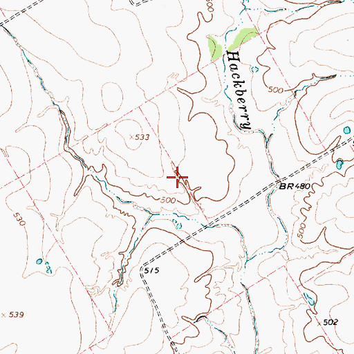 Topographic Map of Soil Conservation Service Site 99 Dam, TX
