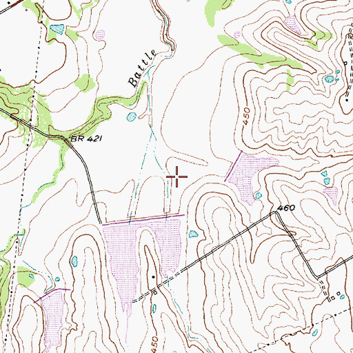 Topographic Map of Soil Conservation Service Site 110 Dam, TX