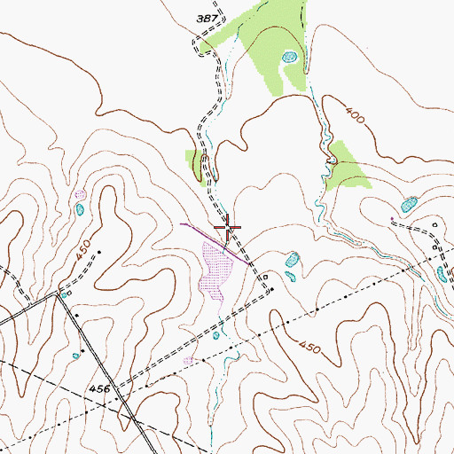 Topographic Map of Soil Conservation Service Site 114 Dam, TX