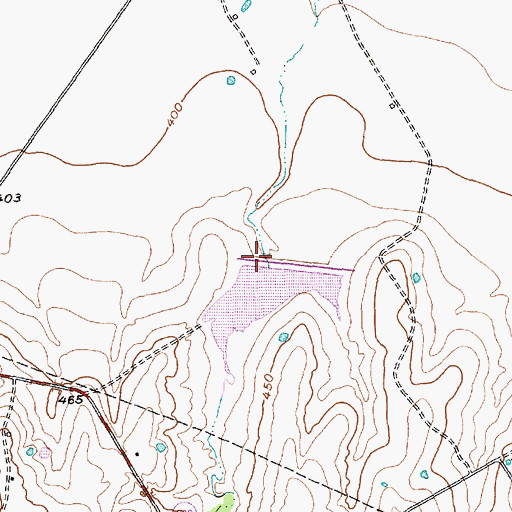 Topographic Map of Soil Conservation Service Site 113 Dam, TX