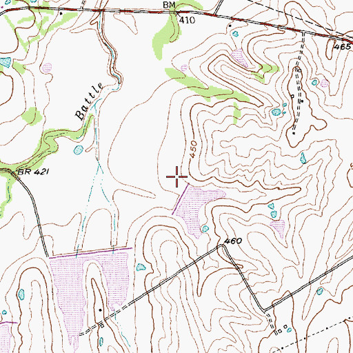 Topographic Map of Soil Conservation Service Site 111 Dam, TX