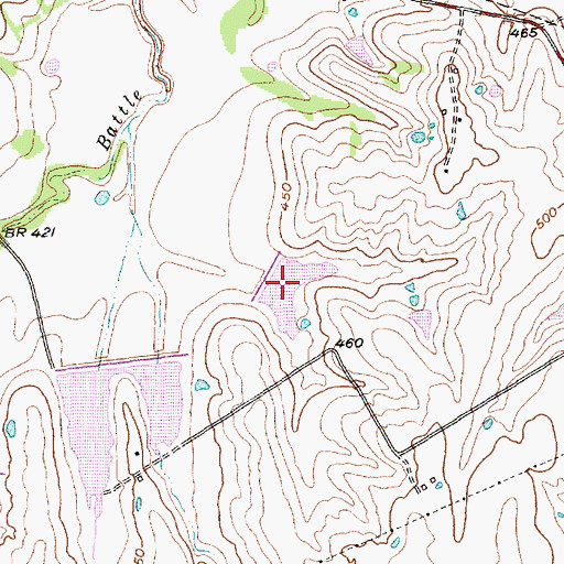 Topographic Map of Soil Conservation Service Site 111 Reservoir, TX