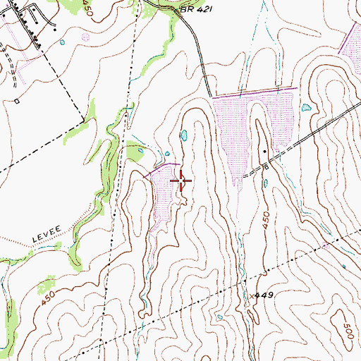 Topographic Map of Soil Conservation Service Site 109 Dam, TX