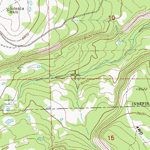 Topographic Map of Pryor Creek, CO