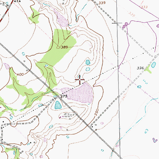 Topographic Map of Carroll Lake Dam, TX