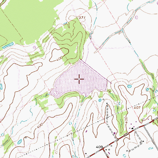 Topographic Map of Soil Conservation Service Site 118 Reservoir, TX