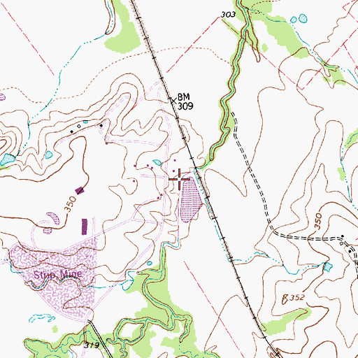 Topographic Map of Texas Industries Levee, TX