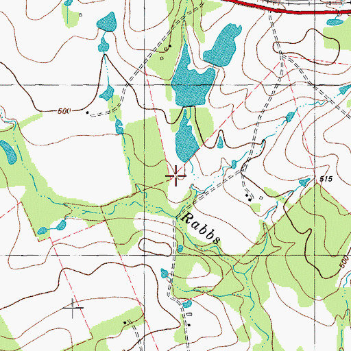 Topographic Map of Hamff Lake Number 3 Dam, TX