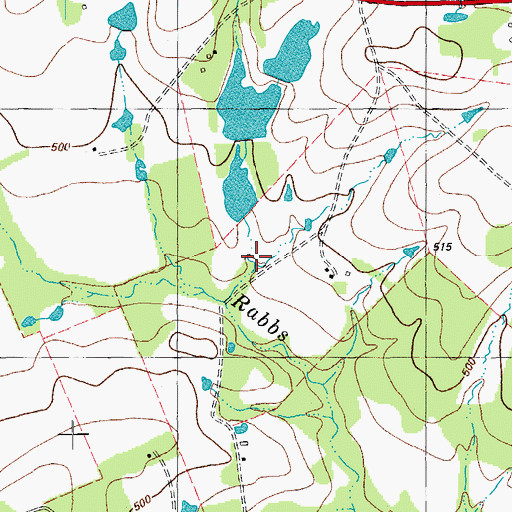 Topographic Map of Hamff Lake Number 3, TX