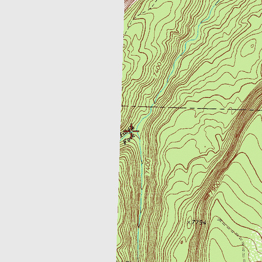 Topographic Map of Middle Fork Spring Creek, CO