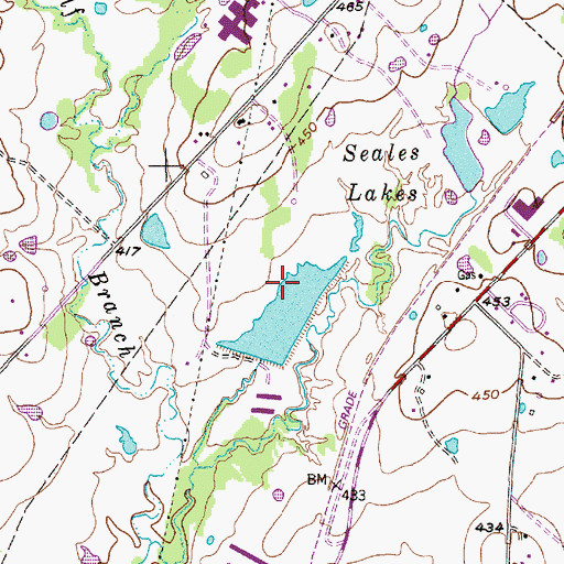 Topographic Map of Walter Droemer Lake, TX