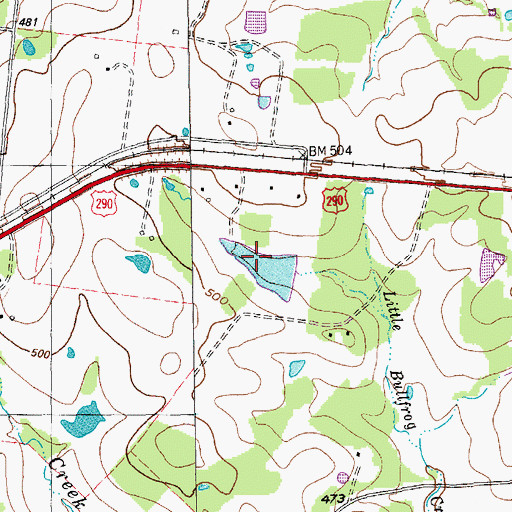 Topographic Map of Sievert Lake, TX
