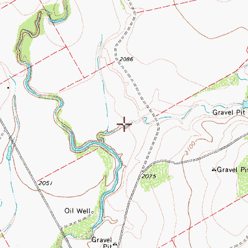 Topographic Map of Soil Conservation Service Site 17 Dam, TX
