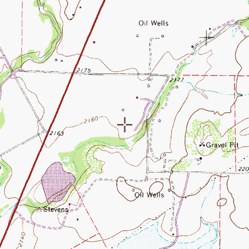 Topographic Map of Soil Conservation Service Site 13a Dam, TX