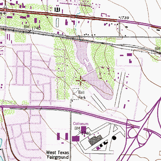 Topographic Map of Zoo Lake Number 1 Dam, TX