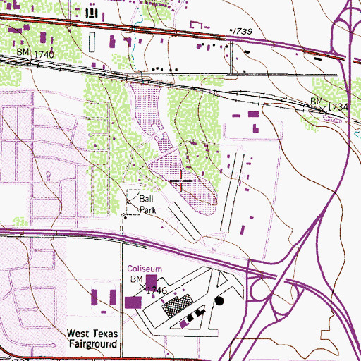 Topographic Map of Zoo Lake Number 1, TX