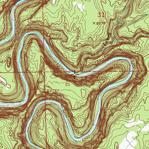 Topographic Map of Leach Creek, CO