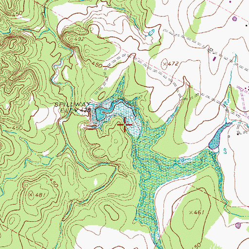 Topographic Map of Foster Lake, TX