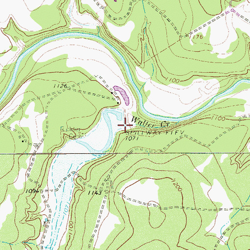 Topographic Map of KWW Ranch Lake Number 1, TX