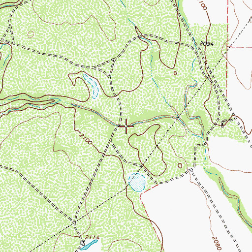 Topographic Map of Soil Conservation Service Site 1 Dam, TX