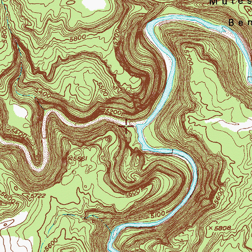Topographic Map of Coyote Wash, CO