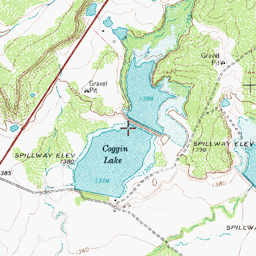 Topographic Map of Soil Conservation Service Site 7 Dam, TX