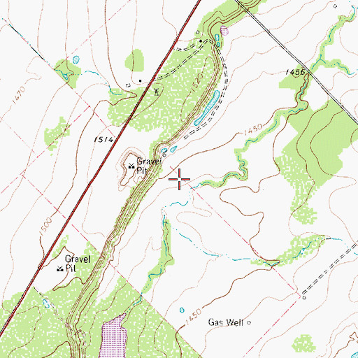 Topographic Map of Heald-Kennedy Dam, TX