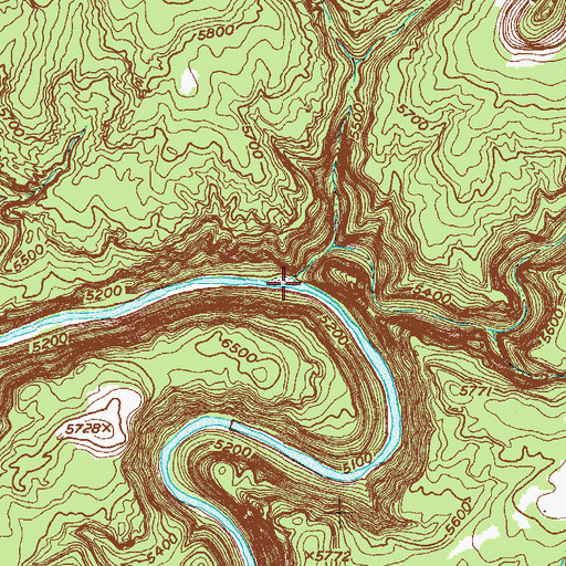 Topographic Map of Spring Canyon, CO